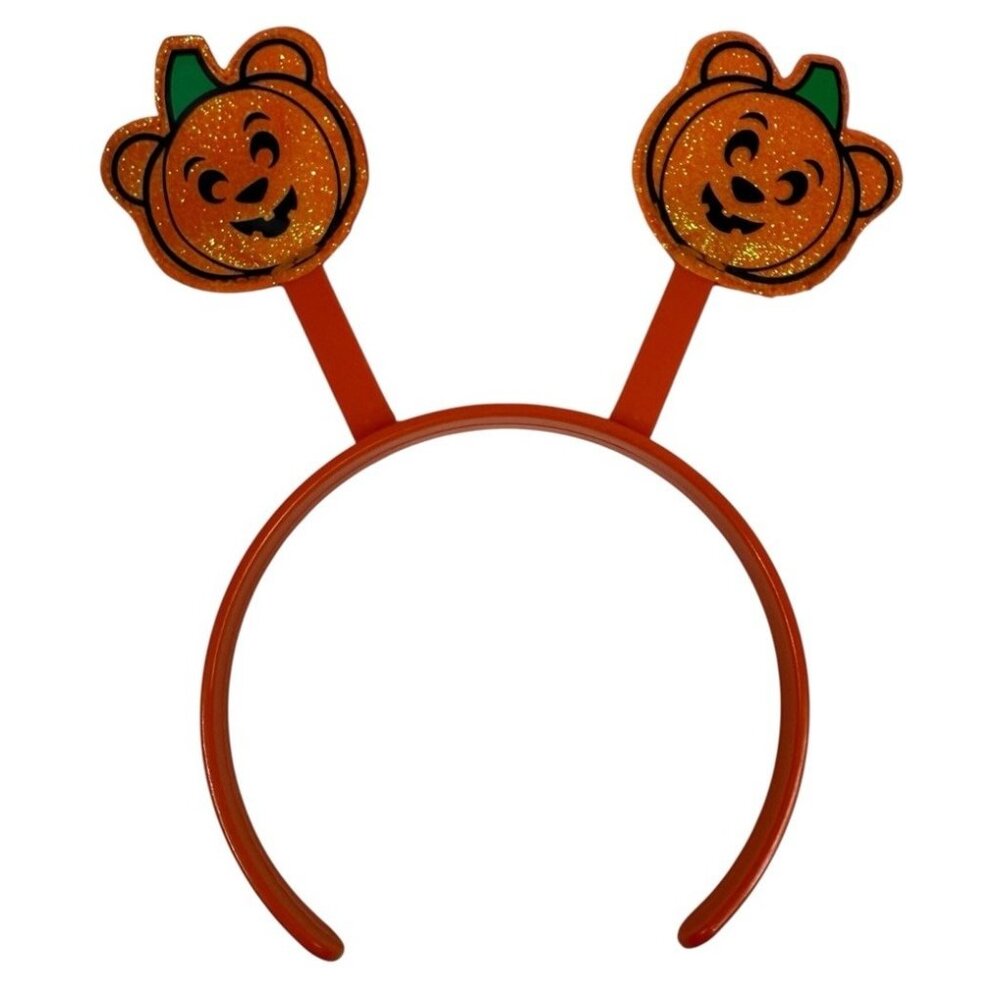 Build-A-Bear Workshop Halloween Headband Jack O'Lantern Pumpkins Glitter BAB